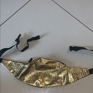 Gold snake skin Fanny pack/ bum bag